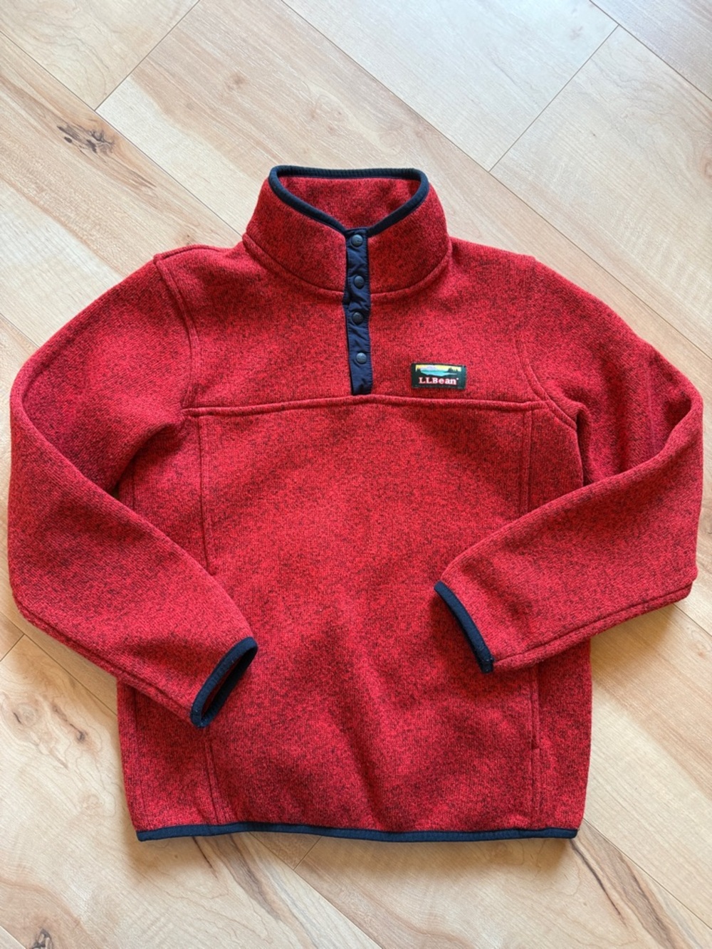 L.L.Bean Kids’ Sweater Fleece Pullover, Size (Medium)10/12